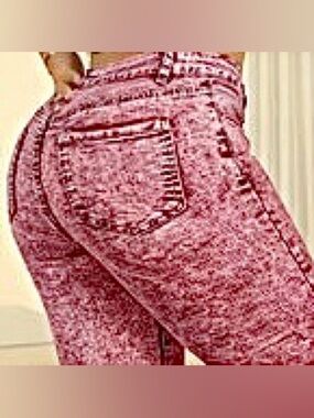High Stretch Washed High Waist Slim Fit Denim Jeans. Size L. NWT.
